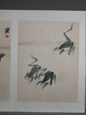齐白石国画中堂玄关绘艺术山水