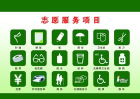 志愿服务项目清单