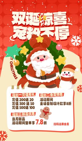 圣诞节广告老人明信片