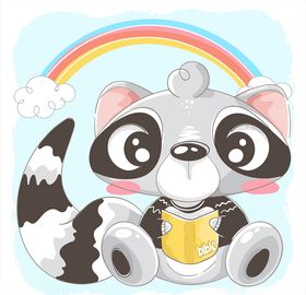 卡通狸猫