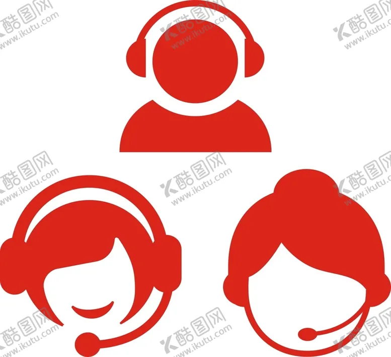 编号：15089310081751128416【酷图网】源文件下载-客服图标