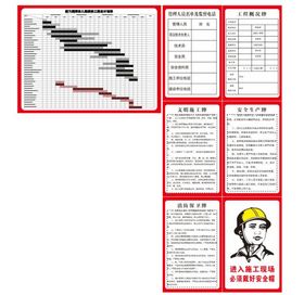 工地门楼五牌一图