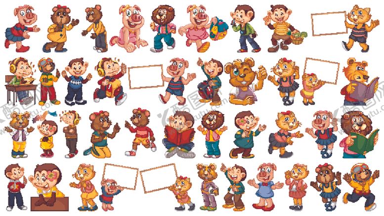 编号：95839006260305402799【酷图网】源文件下载-卡哇伊动物