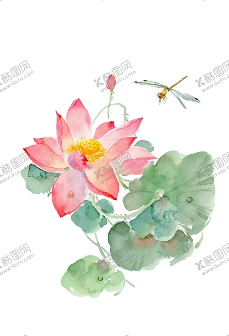 编号：68044605021409376509【酷图网】源文件下载-水墨荷花粉色荷花荷花意境