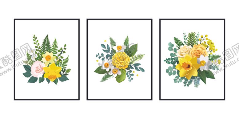 编号：68026112191650296157【酷图网】源文件下载-花卉装饰画