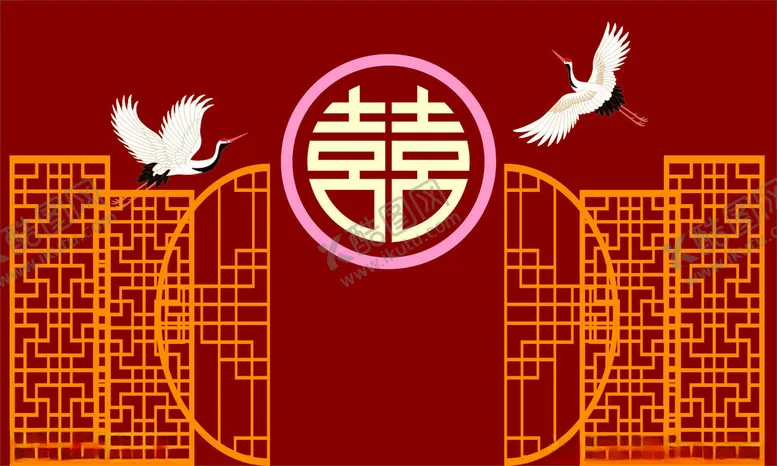 编号：80319002150204015004【酷图网】源文件下载-红色主题婚礼