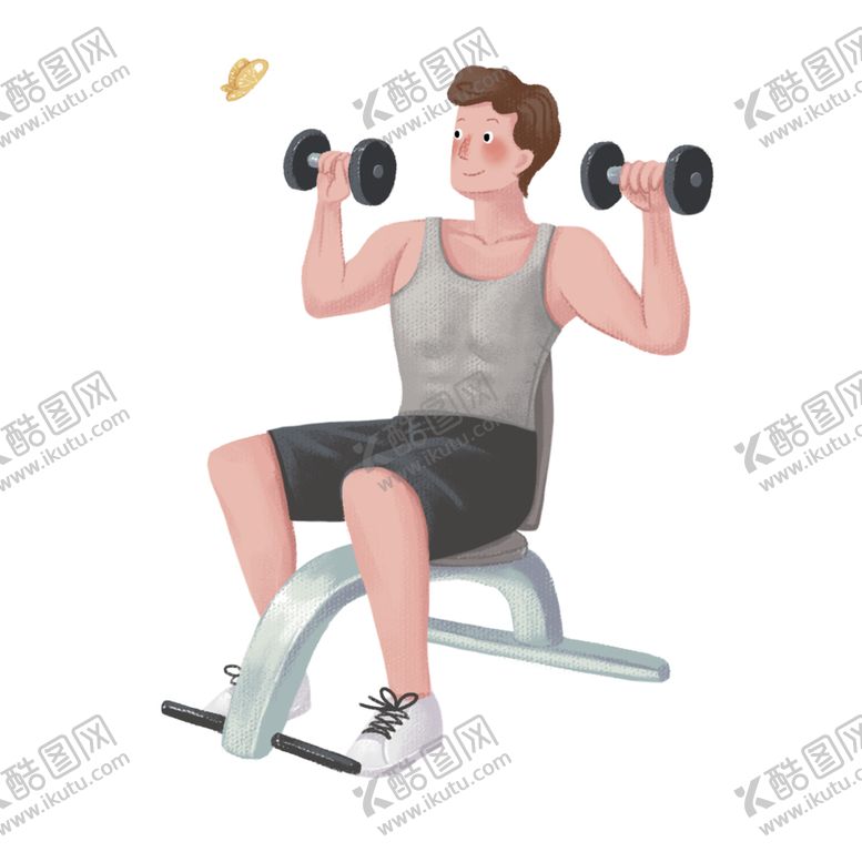 编号：14121409252312561020【酷图网】源文件下载-健身男