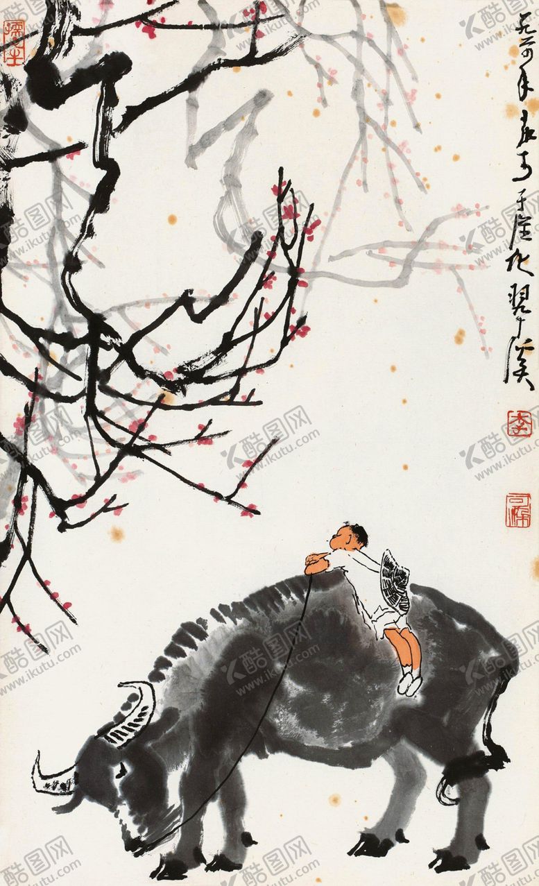 编号：72136110091159133907【酷图网】源文件下载-李可染牧牛图