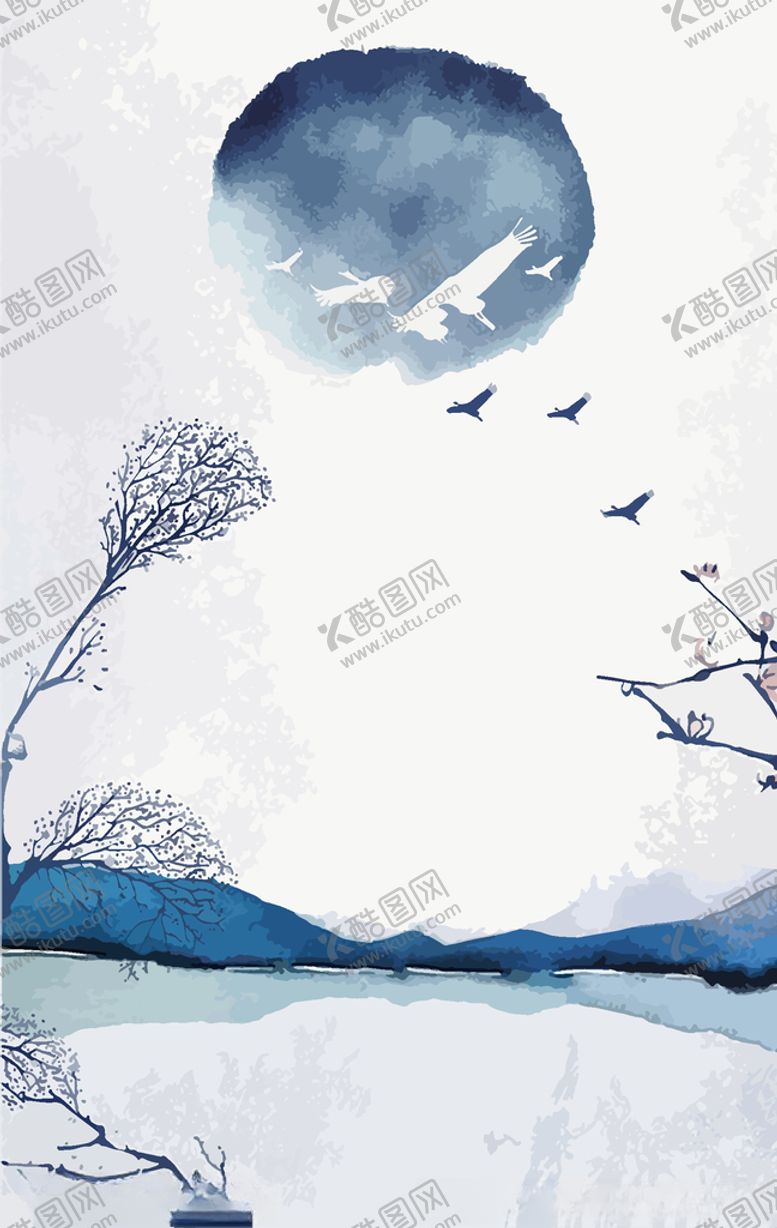 编号：56340010140051132832【酷图网】源文件下载-水墨元素