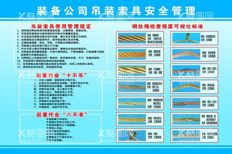 编号：88374211241507264749【酷图网】源文件下载-吊索吊具安全管理