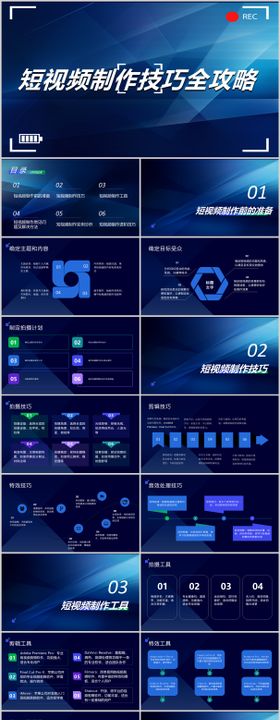 短视频制作技巧全攻略PPT