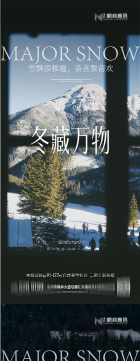 大雪节气移动端海报