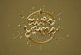金属立体字体