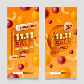 双11促销海报设计