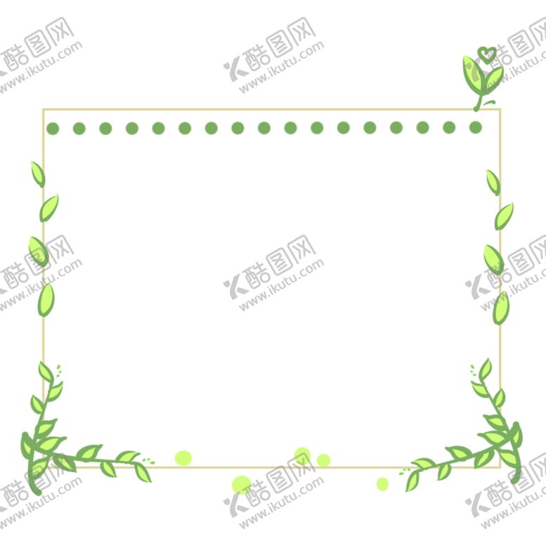 编号：44767910131237576047【酷图网】源文件下载-植物边框