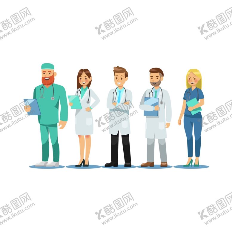 编号：64215810312353035704【酷图网】源文件下载-卡通医疗医生护士医院