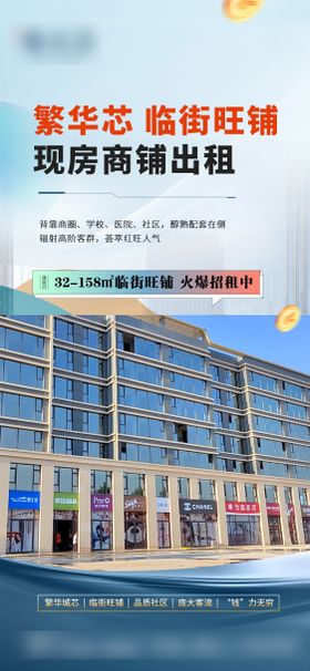 底商商铺临街旺铺海报