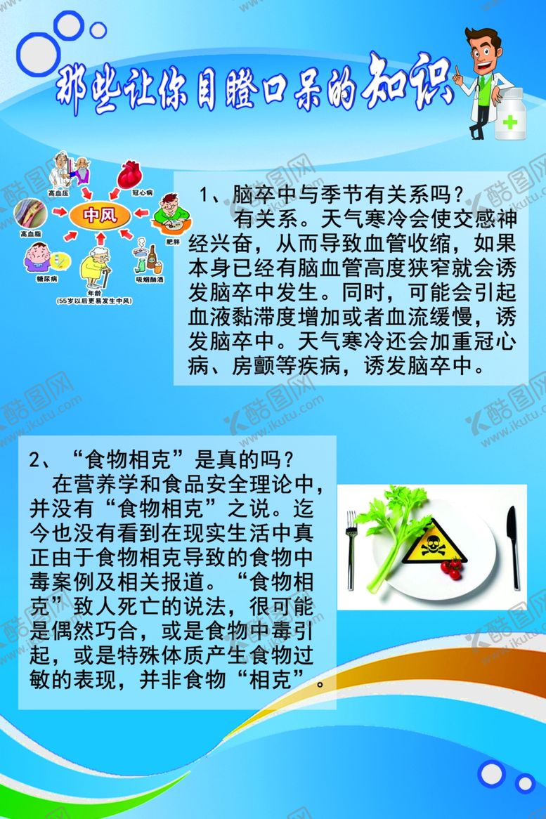 编号：20192207141119378551【酷图网】源文件下载-健康饮食知识海报模板