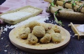 红糖糍粑拍摄图