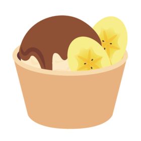 卡通矢量点心插画