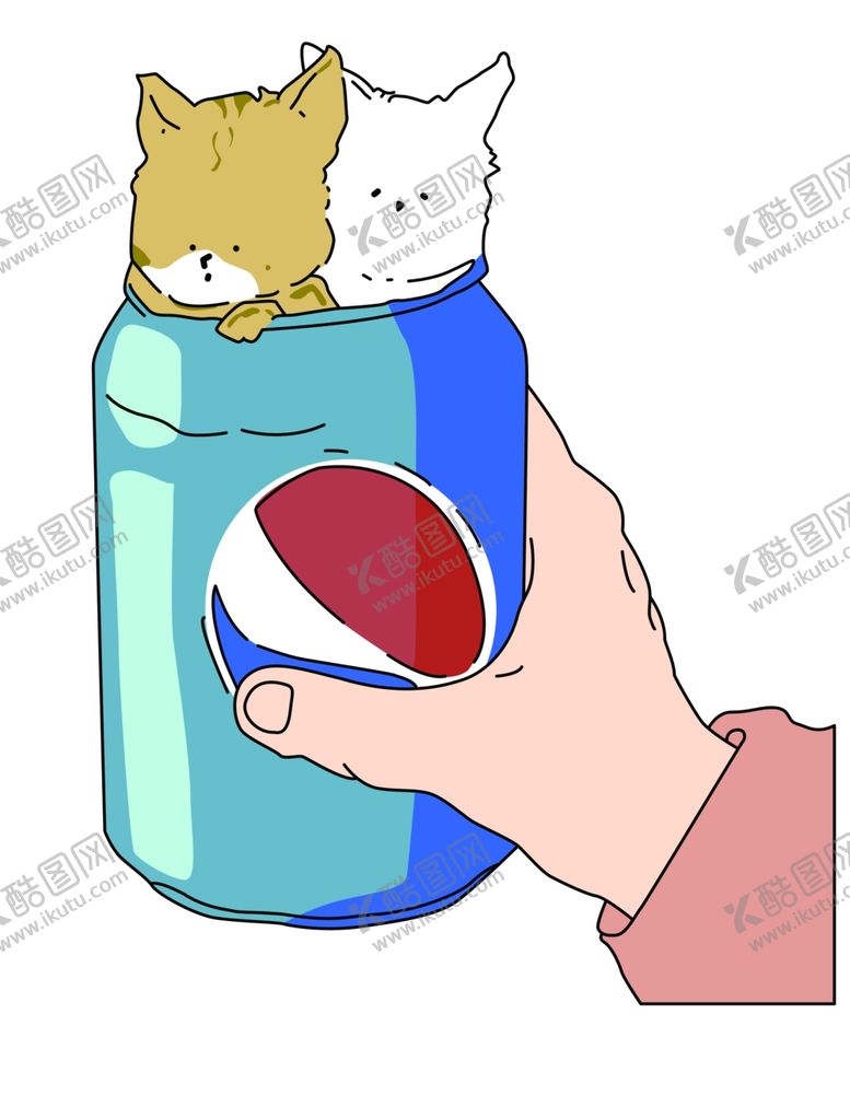编号：64986706161116201869【酷图网】源文件下载-卡通可乐瓶