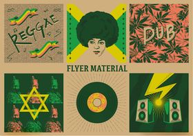 艺术风格拼贴图案