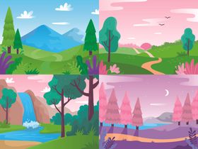 自然风景插画