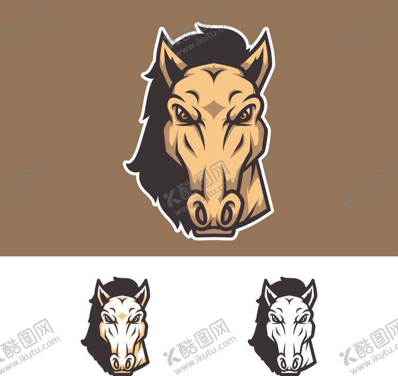 编号：55000710151942048976【酷图网】源文件下载-马头标志