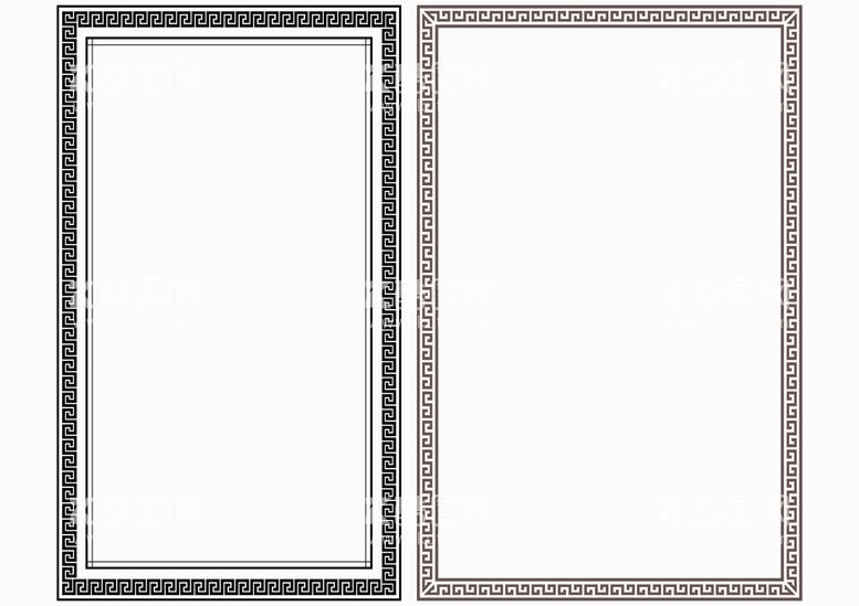 编号：19537811300933282371【酷图网】源文件下载-边框两个