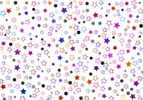 炫彩五角星满铺不规则图案背景纹