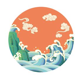 国潮风边框