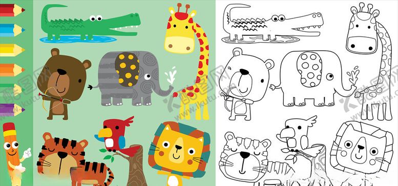 编号：66540810281632129210【酷图网】源文件下载-卡通动物