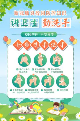注意卫生勤洗手公益宣传海报素材