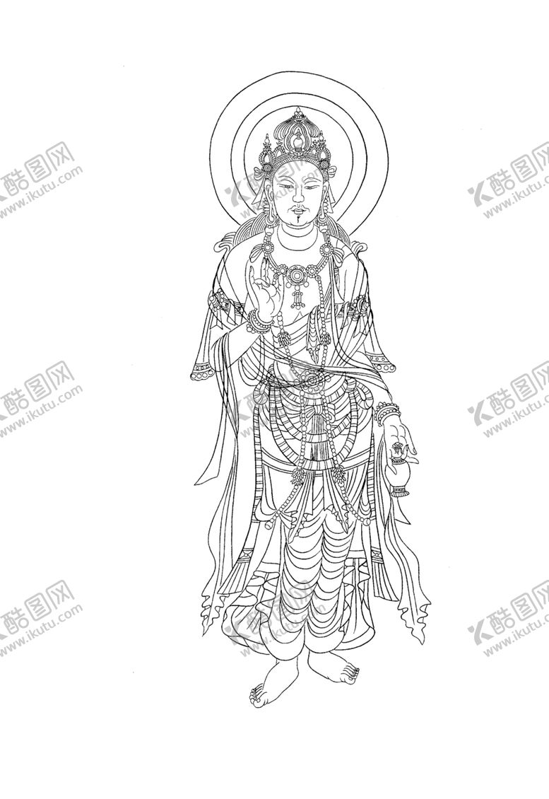 编号：91422805062348021778【酷图网】源文件下载-观音像
