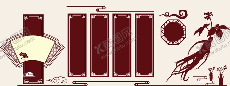 编号：67105809221811463402【酷图网】源文件下载-医药传统国风复古海报背景