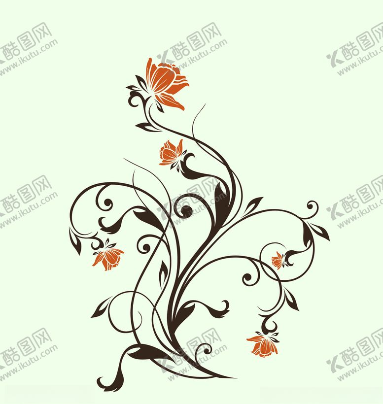 编号：42822309240147019491【酷图网】源文件下载-硅藻泥花草玄关背景