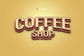 3D文字立体立体LOGO特效金属