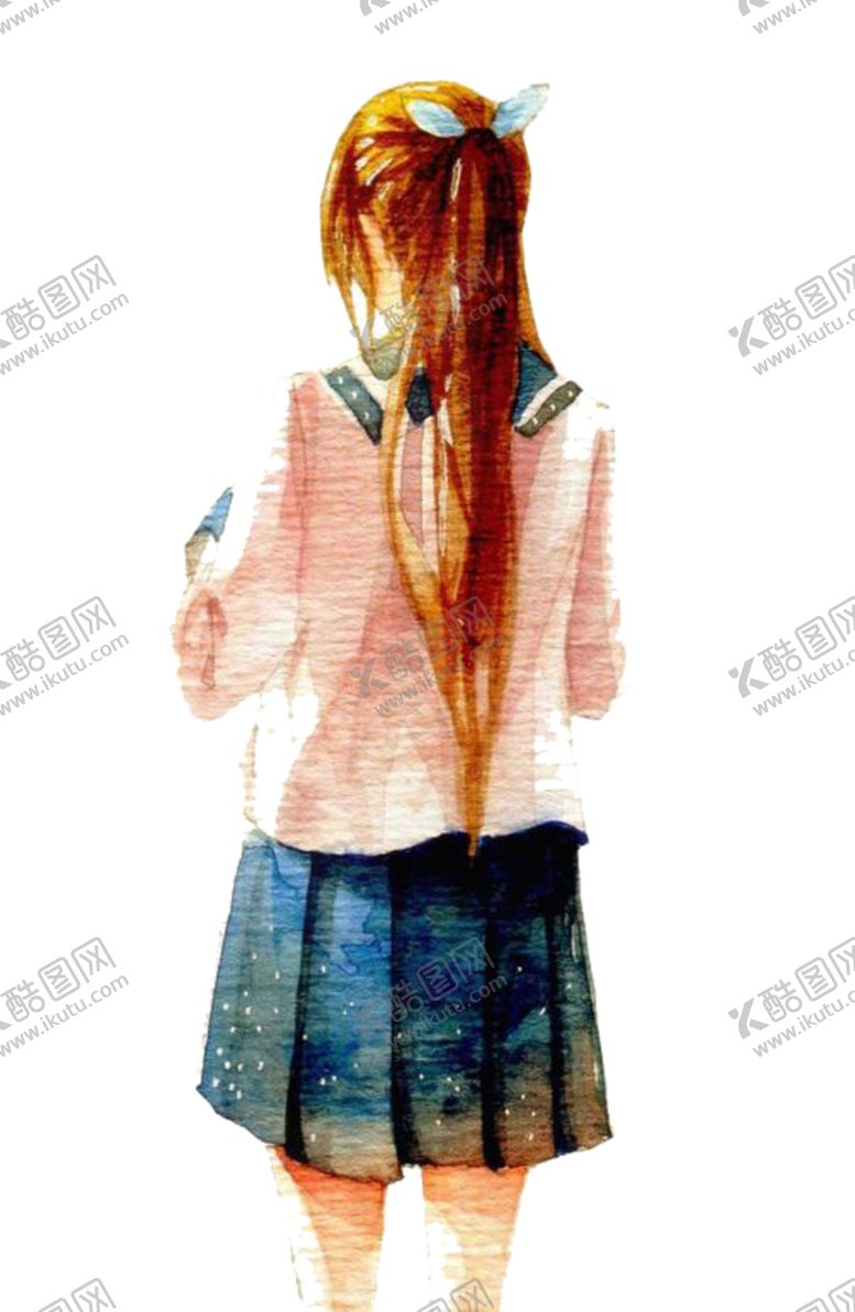 编号：39025705012138103006【酷图网】源文件下载-彩绘人物背影