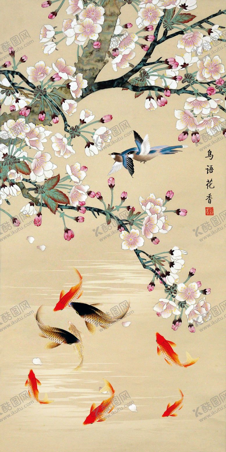 编号：53212709161443341267【酷图网】源文件下载-花鸟玄关装饰画