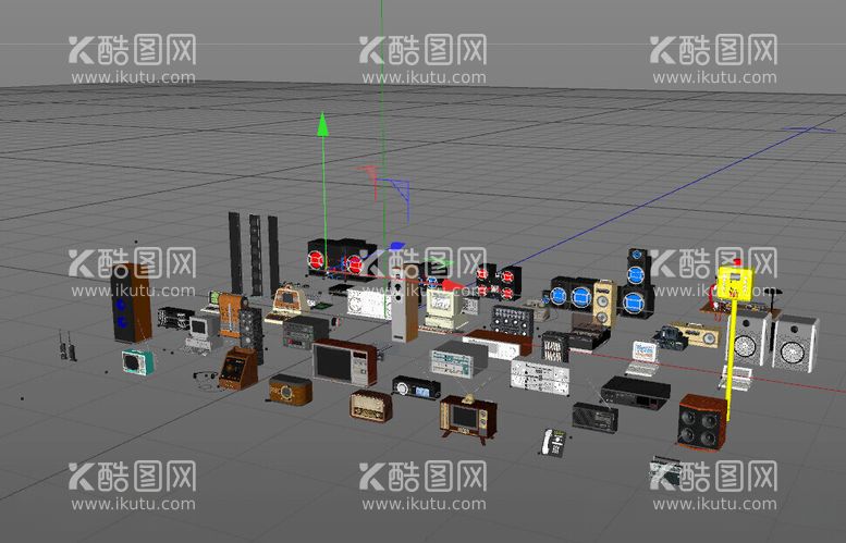 编号：26211012152327241599【酷图网】源文件下载-C4D模型电器