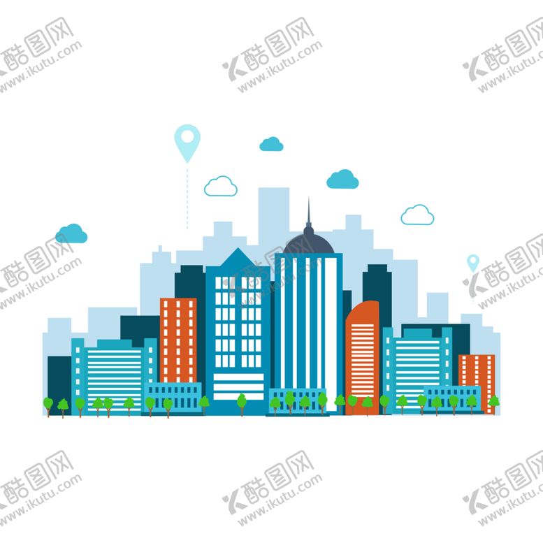 编号：65058609190306287424【酷图网】源文件下载-卡通城市
