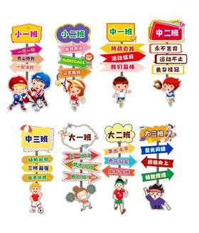 幼儿园运动会助力牌