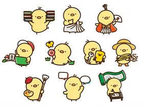 可爱小黄鸡卡通形象集合