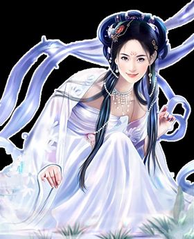 古装帅哥美女插画图片