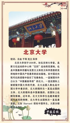 中国名校北京大学