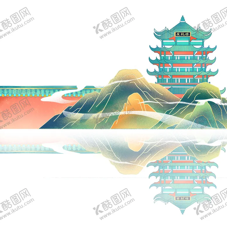 编号：60844910250204008555【酷图网】源文件下载-国潮建筑