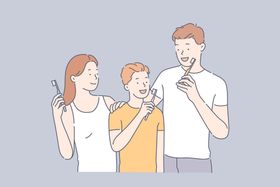 简约人物生活形象插画