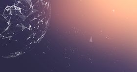 科技粒子背景图互联网现代会议