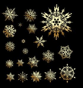 金色雪花