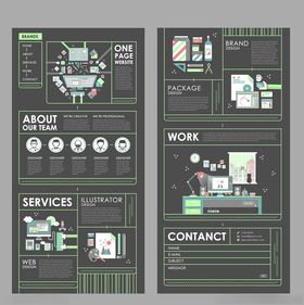 简约商务风网页设计模板